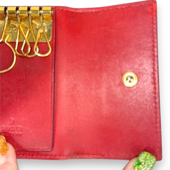 Gucci Blue Blooms Supreme 6 Key Holder with COA - Picture 9 of 16